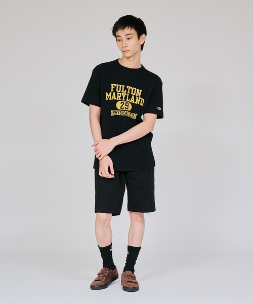 Champion(チャンピオン)の「【Champion/チャンピオン】メンズ ベーシック ショートスリーブTシャツ(Tシャツ/カットソー・メンズ・オリーブ/ブラック/ホワイト/ネイビー・X-LARGE/LARGE/MEDIUM/SMALL)」の8枚目の写真
