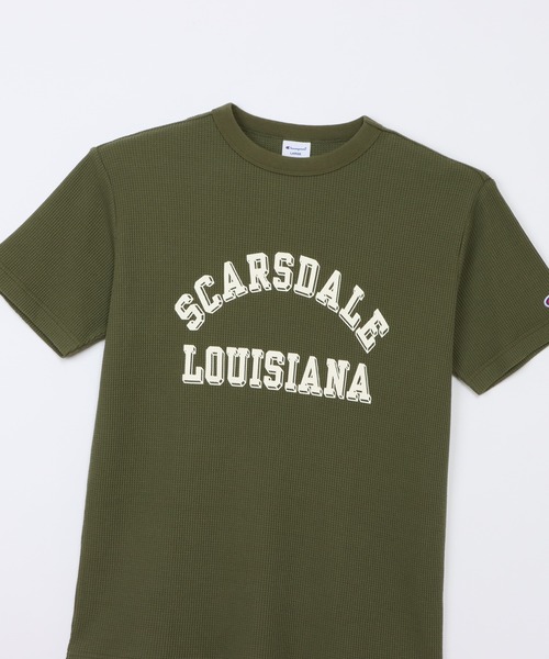 Champion(チャンピオン)の「【Champion/チャンピオン】メンズ ベーシック ショートスリーブTシャツ(Tシャツ/カットソー・メンズ・オリーブ/ブラック/ホワイト/ネイビー・X-LARGE/LARGE/MEDIUM/SMALL)」の19枚目の写真