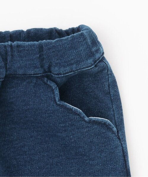 sense of wonder(センスオブワンダー)の「ニットデニムリボンパンツ(デニムパンツ・キッズ・ネイビー・80cm/130cm/120cm/110cm/100cm/90cm)」の5枚目の写真