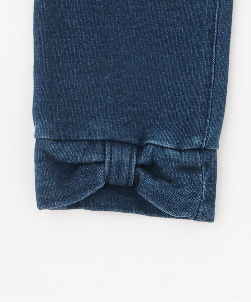sense of wonder(センスオブワンダー)の「ニットデニムリボンパンツ(デニムパンツ・キッズ・ネイビー・80cm/130cm/120cm/110cm/100cm/90cm)」の6枚目の写真