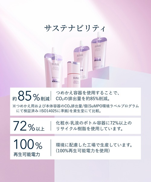 ELIXIR（エリクシール）の「エリクシール ホワイト　ブライトニング　ローション　ｃａ（医薬部外品）（化粧水・レディース・（しっとり）/(みずみずしい)・ﾌﾘ-）」の3枚目の写真