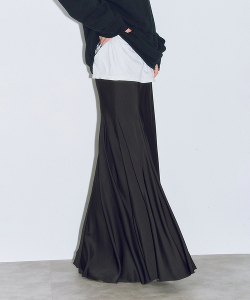 CITYSHOP(シティーショップ)の「SATIN MERMAID スカート(スカート・レディース・ブラック・36/38/40)」の7枚目の写真