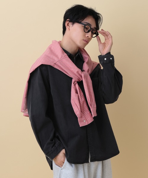 RAGEBLUE(レイジブルー)の「Light oz denim Western shirt/ライトOZデニムウエスタンシャツ(シャツ/ブラウス・メンズ・ライトブルー/ブラック・MEDIUM/LARGE)」の1枚目の写真