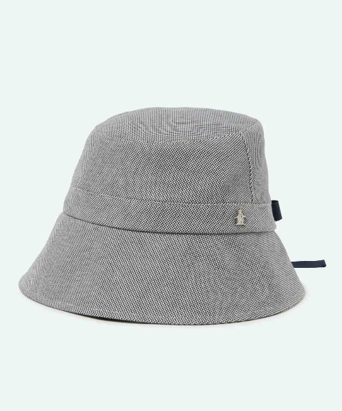 MUNSINGWEAR(マンシングウェア)の「リボン付きバケットハット(ハット・レディース・ネイビー/ベージュ・F)」の2枚目の写真