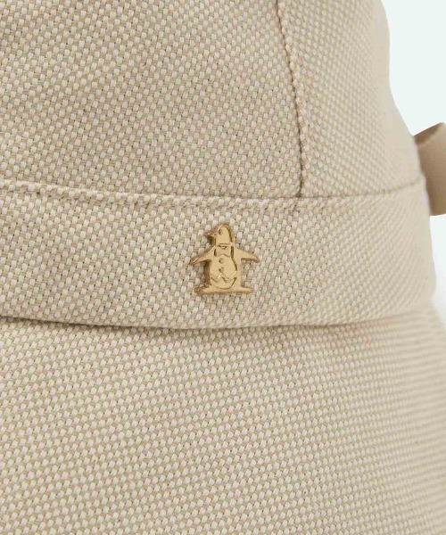 MUNSINGWEAR(マンシングウェア)の「リボン付きバケットハット(ハット・レディース・ネイビー/ベージュ・F)」の6枚目の写真