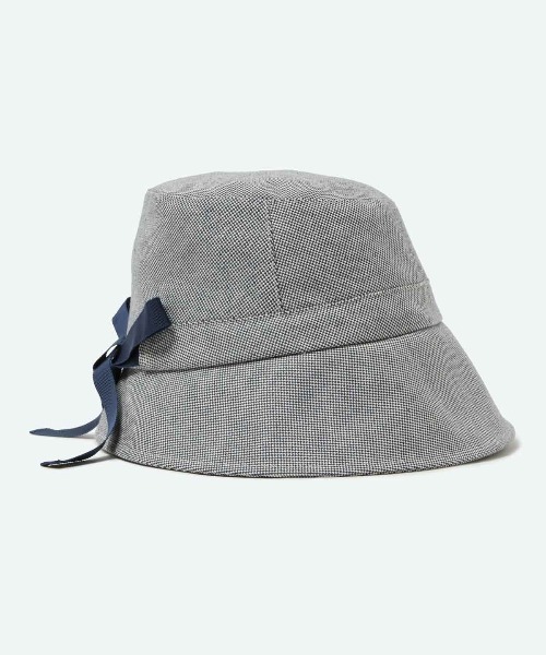 MUNSINGWEAR(マンシングウェア)の「リボン付きバケットハット(ハット・レディース・ネイビー/ベージュ・F)」の10枚目の写真