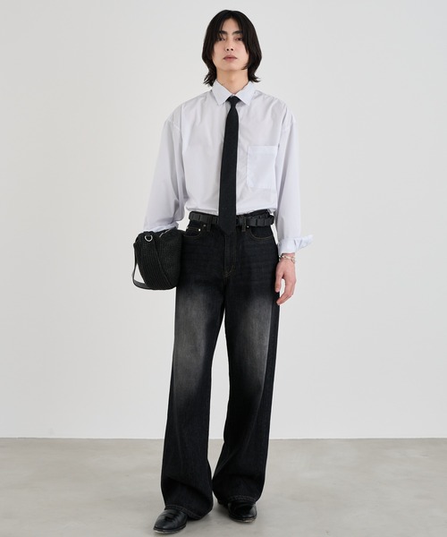 SINSS（シンス）の「Vintage straight denim / ヴィンテージストレートデニム（デニムパンツ・メンズ・インディゴブルー/ブラック・LARGE/MEDIUM/SMALL/X-SMALL）」の13枚目の写真