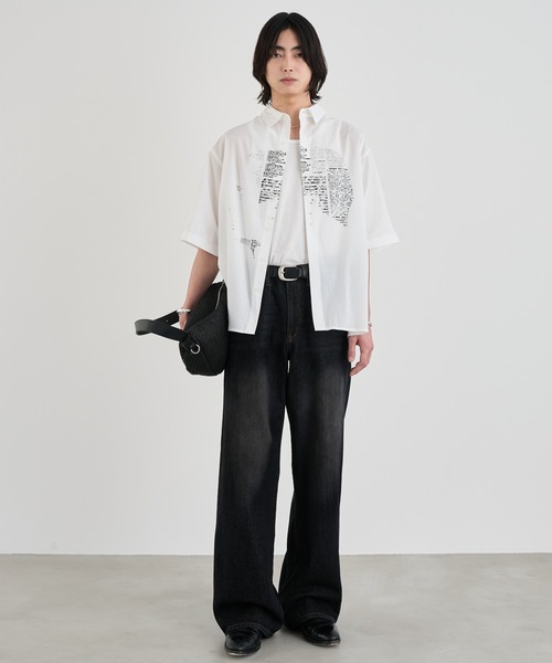 SINSS（シンス）の「Vintage straight denim / ヴィンテージストレートデニム（デニムパンツ・メンズ・インディゴブルー/ブラック・LARGE/MEDIUM/SMALL/X-SMALL）」の18枚目の写真