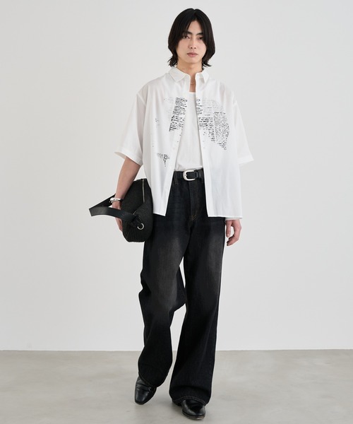 SINSS（シンス）の「Vintage straight denim / ヴィンテージストレートデニム（デニムパンツ・メンズ・インディゴブルー/ブラック・LARGE/MEDIUM/SMALL/X-SMALL）」の17枚目の写真