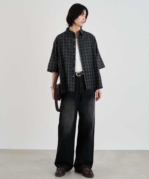 SINSS（シンス）の「Vintage straight denim / ヴィンテージストレートデニム（デニムパンツ・メンズ・インディゴブルー/ブラック・LARGE/MEDIUM/SMALL/X-SMALL）」の20枚目の写真