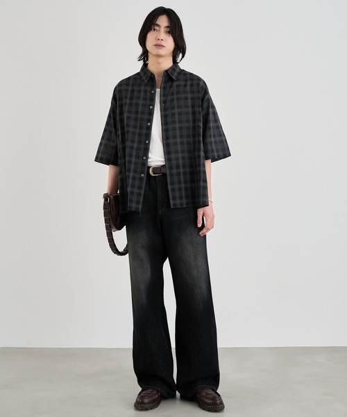 SINSS（シンス）の「Vintage straight denim / ヴィンテージストレートデニム（デニムパンツ・メンズ・インディゴブルー/ブラック・LARGE/MEDIUM/SMALL/X-SMALL）」の21枚目の写真