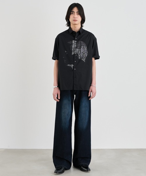 SINSS（シンス）の「Vintage straight denim / ヴィンテージストレートデニム（デニムパンツ・メンズ・インディゴブルー/ブラック・LARGE/MEDIUM/SMALL/X-SMALL）」の6枚目の写真