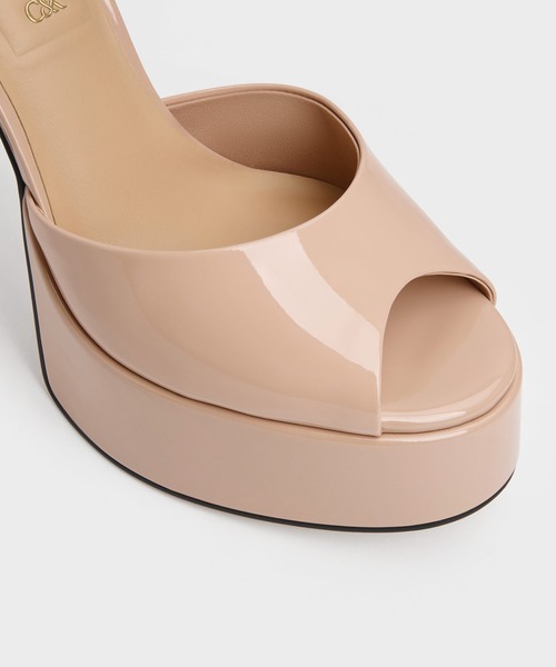 CHARLES & KEITH(チャールズ & キース)の「Francesca フランチェスカ ピープトゥ プラットフォームヒール(サンダル・レディース・ブラウン/ブラック系その他2/オートミール/アイボリー/ブラック系その他6・24.5cm/23.5cm/23cm/22.5cm)」の11枚目の写真