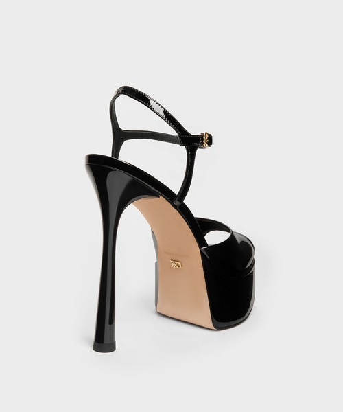 CHARLES & KEITH(チャールズ & キース)の「Francesca フランチェスカ ピープトゥ プラットフォームヒール(サンダル・レディース・ブラウン/ブラック系その他2/オートミール/アイボリー/ブラック系その他6・24.5cm/23.5cm/23cm/22.5cm)」の14枚目の写真