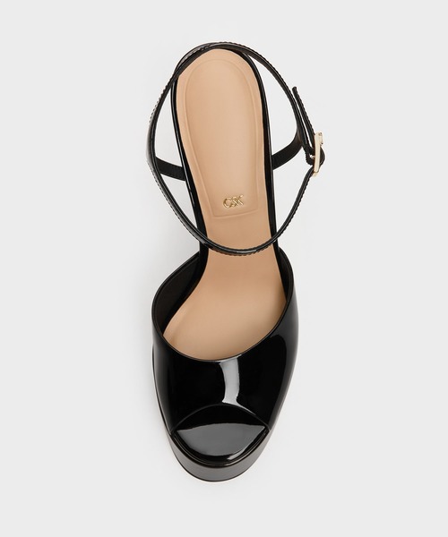 CHARLES & KEITH(チャールズ & キース)の「Francesca フランチェスカ ピープトゥ プラットフォームヒール(サンダル・レディース・ブラウン/ブラック系その他2/オートミール/アイボリー/ブラック系その他6・24.5cm/23.5cm/23cm/22.5cm)」の16枚目の写真