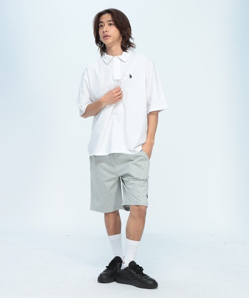 U.S. POLO ASSN.(ユーエスポロアッスン)の「U.S. POLO ASSN. (ユーエスポロアッスン) ハーフパンツ ワンポイント ロゴ刺繍 ショートパンツ 短パン メンズ PLM61503 夏(その他パンツ・メンズ・ブラック/ネイビー/グレー・LL/L/M)」の5枚目の写真