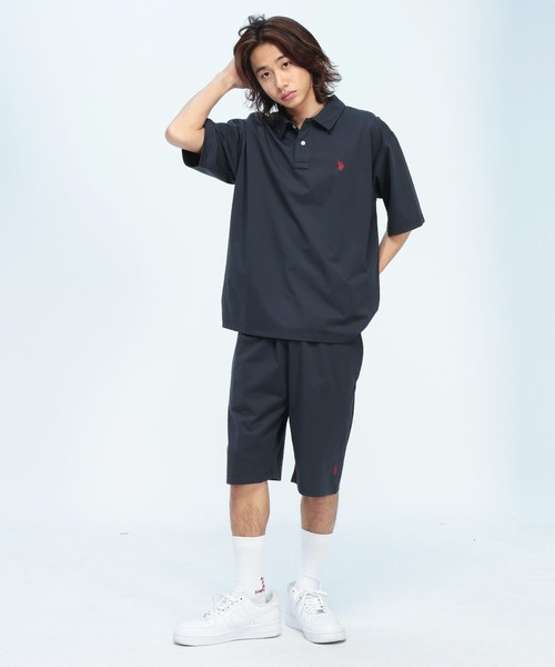 U.S. POLO ASSN.(ユーエスポロアッスン)の「U.S. POLO ASSN. (ユーエスポロアッスン) ハーフパンツ ワンポイント ロゴ刺繍 ショートパンツ 短パン メンズ PLM61503 夏(その他パンツ・メンズ・ブラック/ネイビー/グレー・LL/L/M)」の6枚目の写真