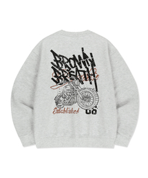 CRACKED TAG CREWNECK - ASH