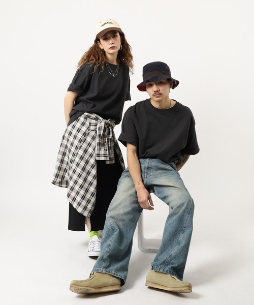 CROSS & STITCH(クロスステッチ)の「CROSS&STITCH オーバーサイズTシャツ5分袖(Tシャツ/カットソー・メンズ・スミクロ/アッシュ/ホワイト/ブラック・XXL/XL/L/M)」の20枚目の写真