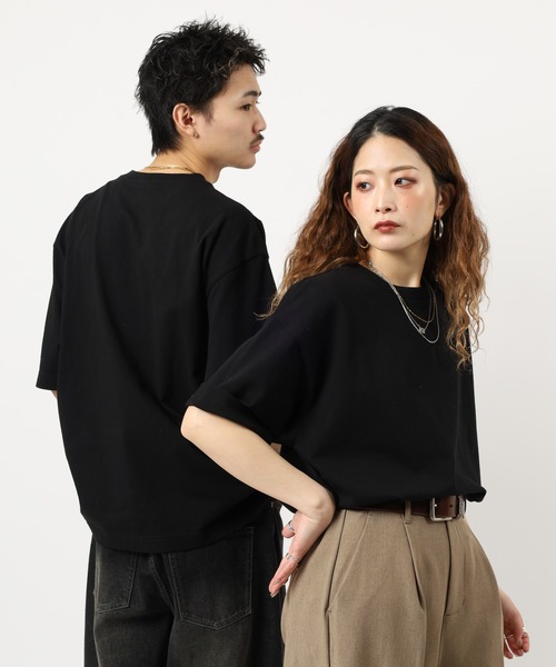 CROSS & STITCH(クロスステッチ)の「CROSS&STITCH オーバーサイズTシャツ5分袖(Tシャツ/カットソー・メンズ・スミクロ/アッシュ/ホワイト/ブラック・XXL/XL/L/M)」の17枚目の写真