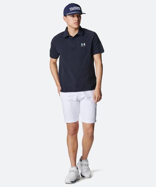UNDER ARMOUR（アンダーアーマー）の「UAアーマードライ シームレス ポロ（ゴルフ/メンズ）（ポロシャツ・メンズ・ネイビー・L/M/XL）」の3枚目の写真