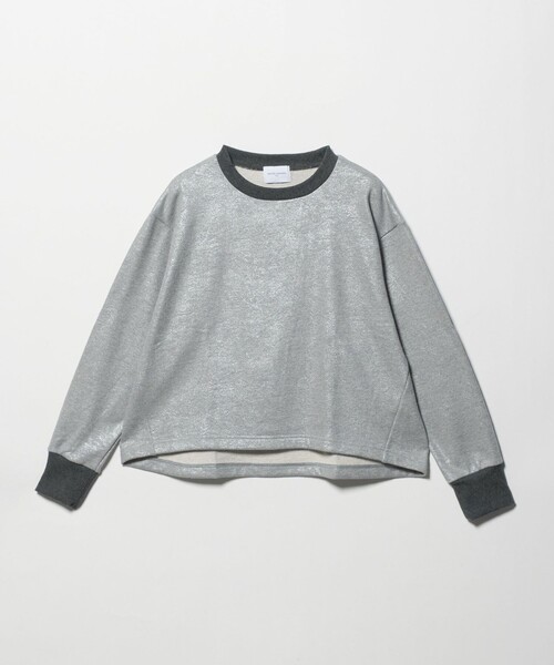 UNITED ARROWS（ユナイテッドアローズ）の「フォイルプリント スウェット（スウェット・レディース・シルバー/ゴールド・FREE）」の2枚目の写真