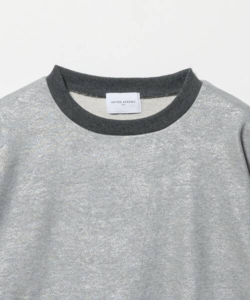 UNITED ARROWS（ユナイテッドアローズ）の「フォイルプリント スウェット（スウェット・レディース・シルバー/ゴールド・FREE）」の4枚目の写真