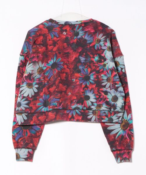 Desigual(デシグアル)の「フラワーハートスウェットシャツ(スウェット・レディース・ブラック・L/XL/XS/M/S)」の3枚目の写真