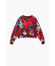 Desigual（デシグアル）の「フラワーハートスウェットシャツ（スウェット）」