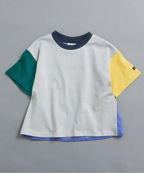 BREEZE（ブリーズ）の「【WEB限定】ボーダー&無地ベーシック半袖Tシャツ（Tシャツ/カットソー・キッズ・ベージュ/チャコール/その他11/イエロー/グリーン/ピンク/ワインレッド/その他13/ブラック/サックスブルー/オフホワイト/ターコイズブルー/その他12・90/100/110/120/130/140/150/160）」の13枚目の写真