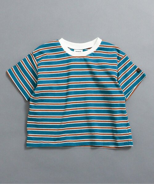 BREEZE（ブリーズ）の「【WEB限定】ボーダー&無地ベーシック半袖Tシャツ（Tシャツ/カットソー・キッズ・ベージュ/チャコール/その他11/イエロー/グリーン/ピンク/ワインレッド/その他13/ブラック/サックスブルー/オフホワイト/ターコイズブルー/その他12・90/100/110/120/130/140/150/160）」の7枚目の写真
