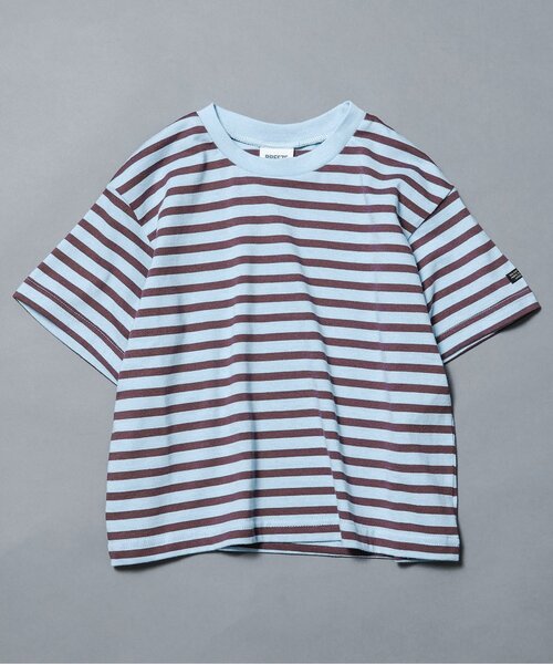 BREEZE(ブリーズ)の「【新色追加/WEB限定】ボーダー&無地ベーシック半袖Tシャツ(Tシャツ/カットソー・キッズ・ベージュ/チャコール/その他11/イエロー/グリーン/ピンク/ワインレッド/その他13/ブラック/サックスブルー/オフホワイト/ターコイズブルー/その他12/オレンジ/ブルー/カーキ/サーモンピンク・90/100/110/120/130/140/150/160)」の10枚目の写真