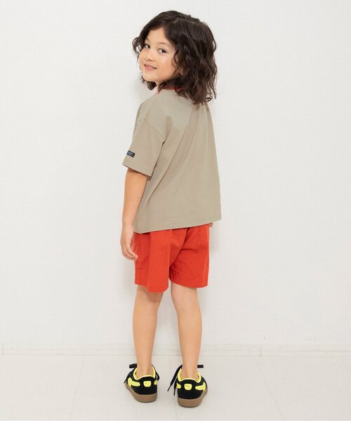 BREEZE（ブリーズ）の「【WEB限定】ボーダー&無地ベーシック半袖Tシャツ（Tシャツ/カットソー・キッズ・ベージュ/チャコール/その他11/イエロー/グリーン/ピンク/ワインレッド/その他13/ブラック/サックスブルー/オフホワイト/ターコイズブルー/その他12・90/100/110/120/130/140/150/160）」の15枚目の写真