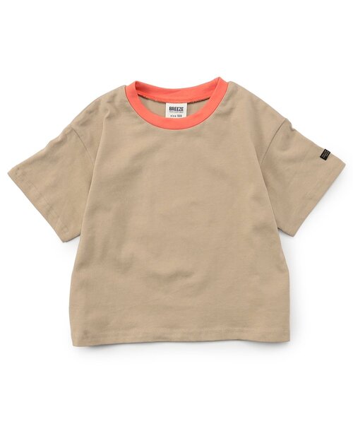 BREEZE（ブリーズ）の「【WEB限定】ボーダー&無地ベーシック半袖Tシャツ（Tシャツ/カットソー・キッズ・ベージュ/チャコール/その他11/イエロー/グリーン/ピンク/ワインレッド/その他13/ブラック/サックスブルー/オフホワイト/ターコイズブルー/その他12・90/100/110/120/130/140/150/160）」の19枚目の写真