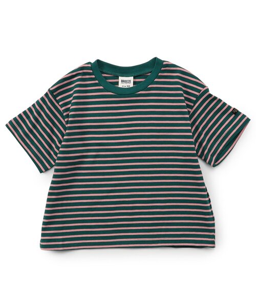 BREEZE(ブリーズ)の「【新色追加/WEB限定】ボーダー&無地ベーシック半袖Tシャツ(Tシャツ/カットソー・キッズ・ベージュ/チャコール/その他11/イエロー/グリーン/ピンク/ワインレッド/その他13/ブラック/サックスブルー/オフホワイト/ターコイズブルー/その他12/オレンジ/ブルー/カーキ/サーモンピンク・90/100/110/120/130/140/150/160)」の22枚目の写真