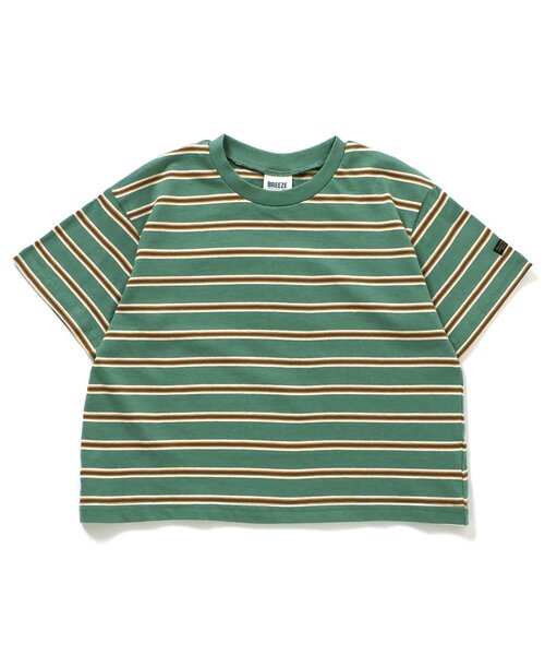 BREEZE(ブリーズ)の「【新色追加/WEB限定】ボーダー&無地ベーシック半袖Tシャツ(Tシャツ/カットソー・キッズ・ベージュ/チャコール/その他11/イエロー/グリーン/ピンク/ワインレッド/その他13/ブラック/サックスブルー/オフホワイト/ターコイズブルー/その他12/オレンジ/ブルー/カーキ/サーモンピンク・90/100/110/120/130/140/150/160)」の21枚目の写真
