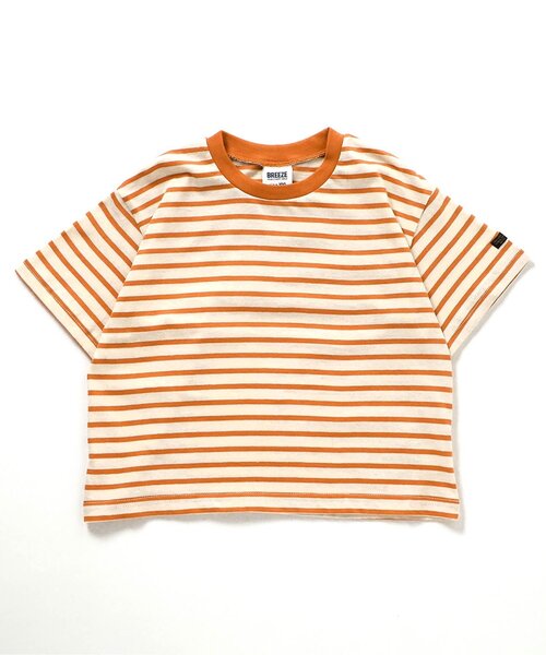 BREEZE(ブリーズ)の「【新色追加/WEB限定】ボーダー&無地ベーシック半袖Tシャツ(Tシャツ/カットソー・キッズ・ベージュ/チャコール/その他11/イエロー/グリーン/ピンク/ワインレッド/その他13/ブラック/サックスブルー/オフホワイト/ターコイズブルー/その他12/オレンジ/ブルー/カーキ/サーモンピンク・90/100/110/120/130/140/150/160)」の20枚目の写真
