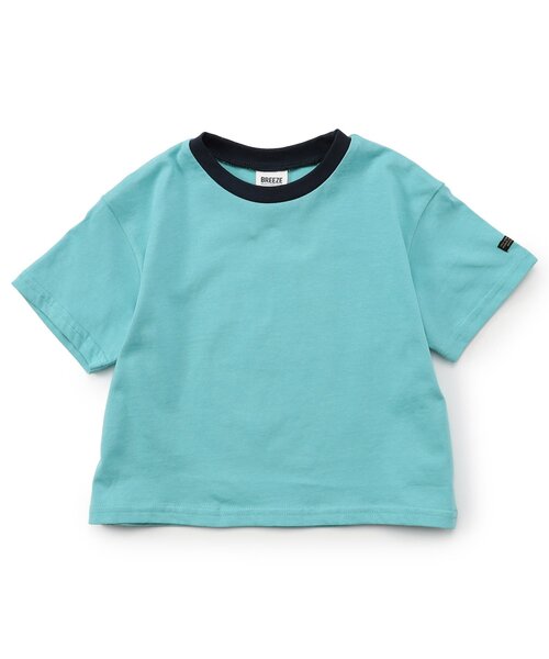 BREEZE（ブリーズ）の「【WEB限定】ボーダー&無地ベーシック半袖Tシャツ（Tシャツ/カットソー・キッズ・ベージュ/チャコール/その他11/イエロー/グリーン/ピンク/ワインレッド/その他13/ブラック/サックスブルー/オフホワイト/ターコイズブルー/その他12・90/100/110/120/130/140/150/160）」の16枚目の写真