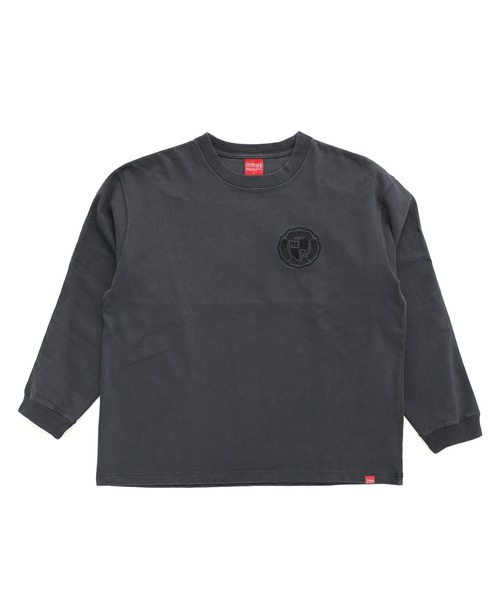 Manhattan Portage(マンハッタンポーテージ)の「Long Sleeve EmbroideryT-Shirts(Tシャツ/カットソー・メンズ・アイボリー/チャコールグレー・SMALL/MEDIUM/LARGE/X-LARGE)」の1枚目の写真