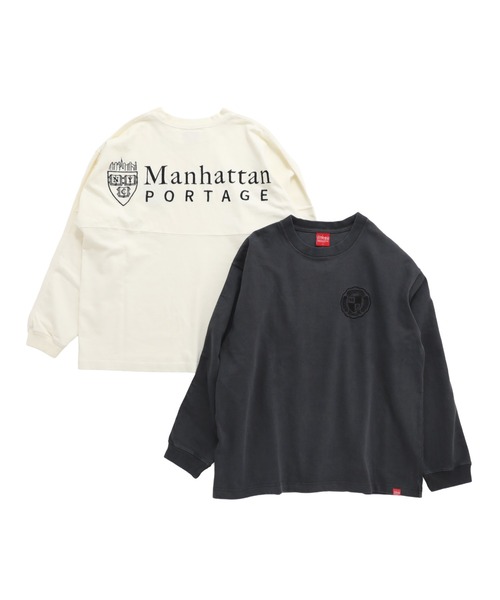 Manhattan Portage(マンハッタンポーテージ)の「Long Sleeve EmbroideryT-Shirts(Tシャツ/カットソー・メンズ・アイボリー/チャコールグレー・SMALL/MEDIUM/LARGE/X-LARGE)」の10枚目の写真