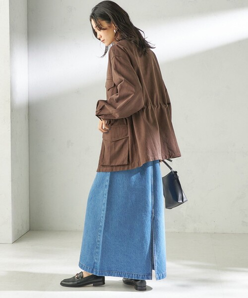 SHIPS（シップス）の「NINE CASE:〈洗濯機可能〉ミリタリー シャツ ジャケット（その他アウター・レディース・ベージュ/ブラウン・ONE SIZE）」の9枚目の写真