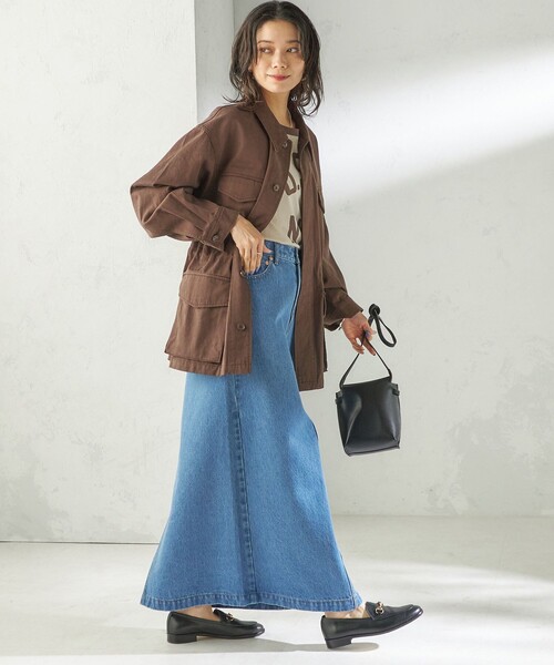 SHIPS（シップス）の「NINE CASE:〈洗濯機可能〉ミリタリー シャツ ジャケット（その他アウター・レディース・ベージュ/ブラウン・ONE SIZE）」の10枚目の写真