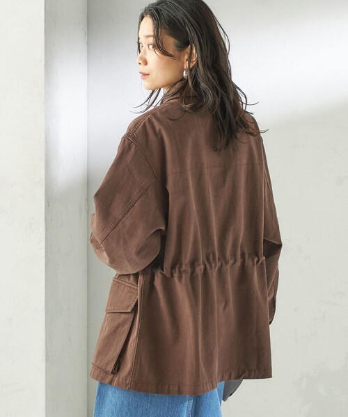 SHIPS（シップス）の「NINE CASE:〈洗濯機可能〉ミリタリー シャツ ジャケット（その他アウター・レディース・ベージュ/ブラウン・ONE SIZE）」の14枚目の写真