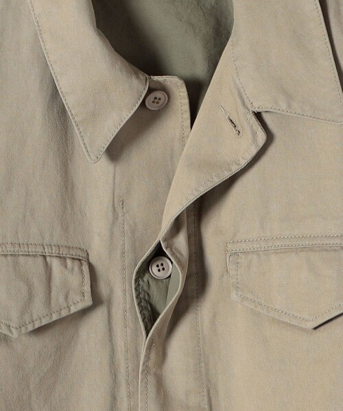 SHIPS（シップス）の「NINE CASE:〈洗濯機可能〉ミリタリー シャツ ジャケット（その他アウター・レディース・ベージュ/ブラウン・ONE SIZE）」の19枚目の写真