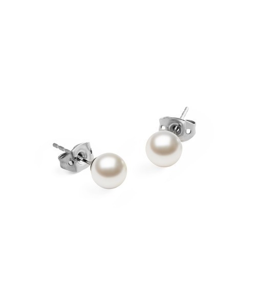 Daniel Wellington(ダニエルウェリントン)の「Pearl Stud Earring パール ローズゴールド/ゴールド/シルバー(ピアス(両耳用)・レディース・シルバー/イエローゴールド/ピンクゴールド・ONE SIZE)」の5枚目の写真