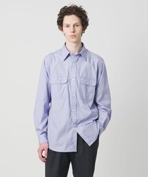 District（ディストリクト）の「＜District＞ ストライプ ダブル ポケット レギュラーカラー シャツ（シャツ/ブラウス）」