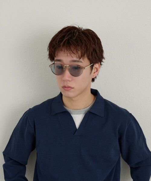 WHIMSIC（ウィムジック）の「【UNISEX】ボストンメタルコンビネーションサングラス（サングラス・レディース・グレー/ブラック・ONE SIZE）」の19枚目の写真