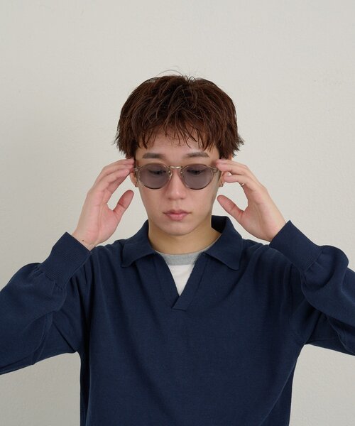 WHIMSIC（ウィムジック）の「【UNISEX】ボストンメタルコンビネーションサングラス（サングラス・レディース・グレー/ブラック・ONE SIZE）」の20枚目の写真
