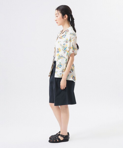 BEAMS BOY（ビームスボーイ）の「【別注】Gramicci / ツイル 2プリーツ ショーツ（その他パンツ・レディース・ネイビー/ベージュ・ONE SIZE）」の10枚目の写真