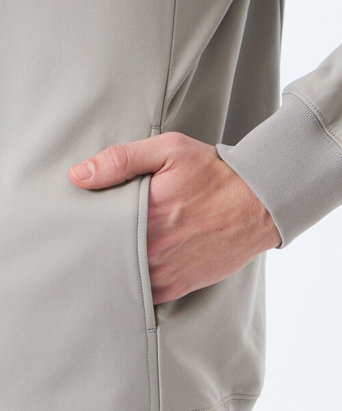 MACKINTOSH PHILOSOPHY（ﾏｯｷﾝﾄｯｼｭ ﾌｨﾛｿﾌｨｰ）の「バッキンガムベア ライトフリース ジップパーカ（パーカー・メンズ・ライトグレー/ネイビー・40/38/42）」の8枚目の写真